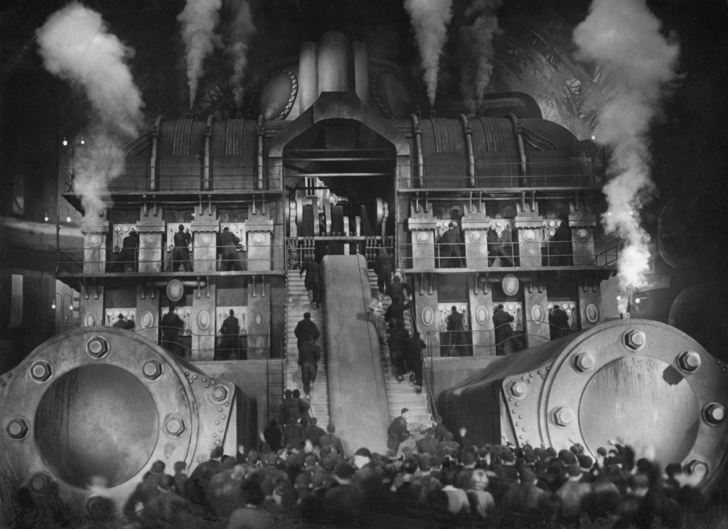 The workers and the machines in Metropolis (1927)